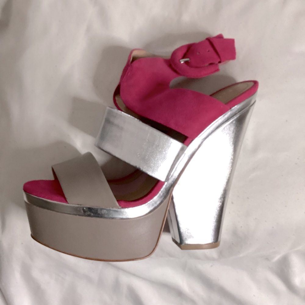 Paris Hilton Catriona Platform Sandle Shoes